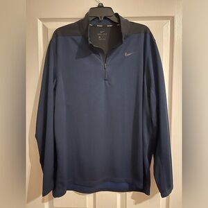 Nike Men’s Dri-Fit Golf Long Sleeve Pullover Blue & Black Sz. XL Like New